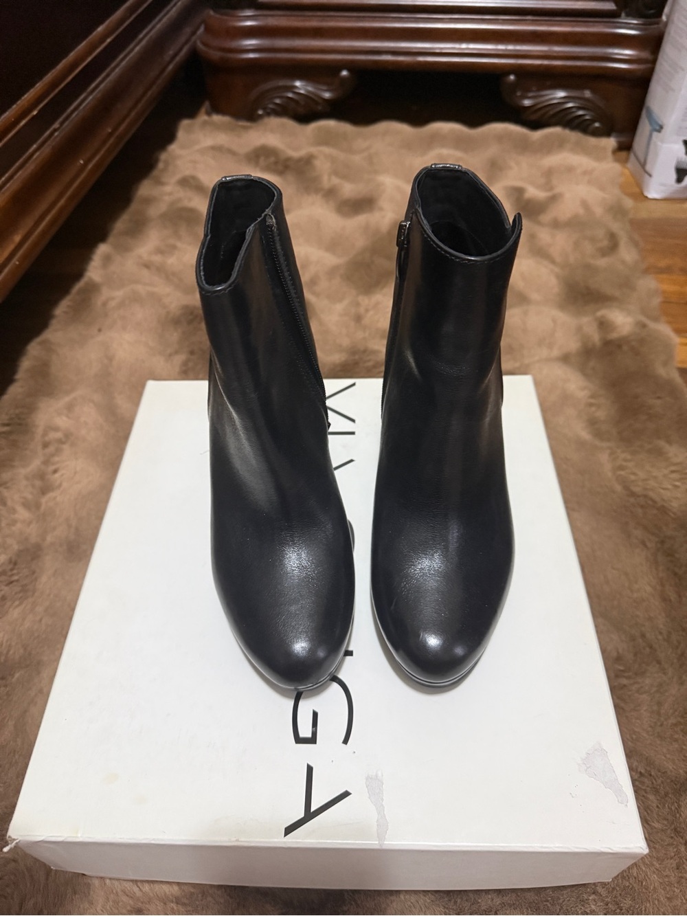 Via Spiga Black Ankle Boots Box
